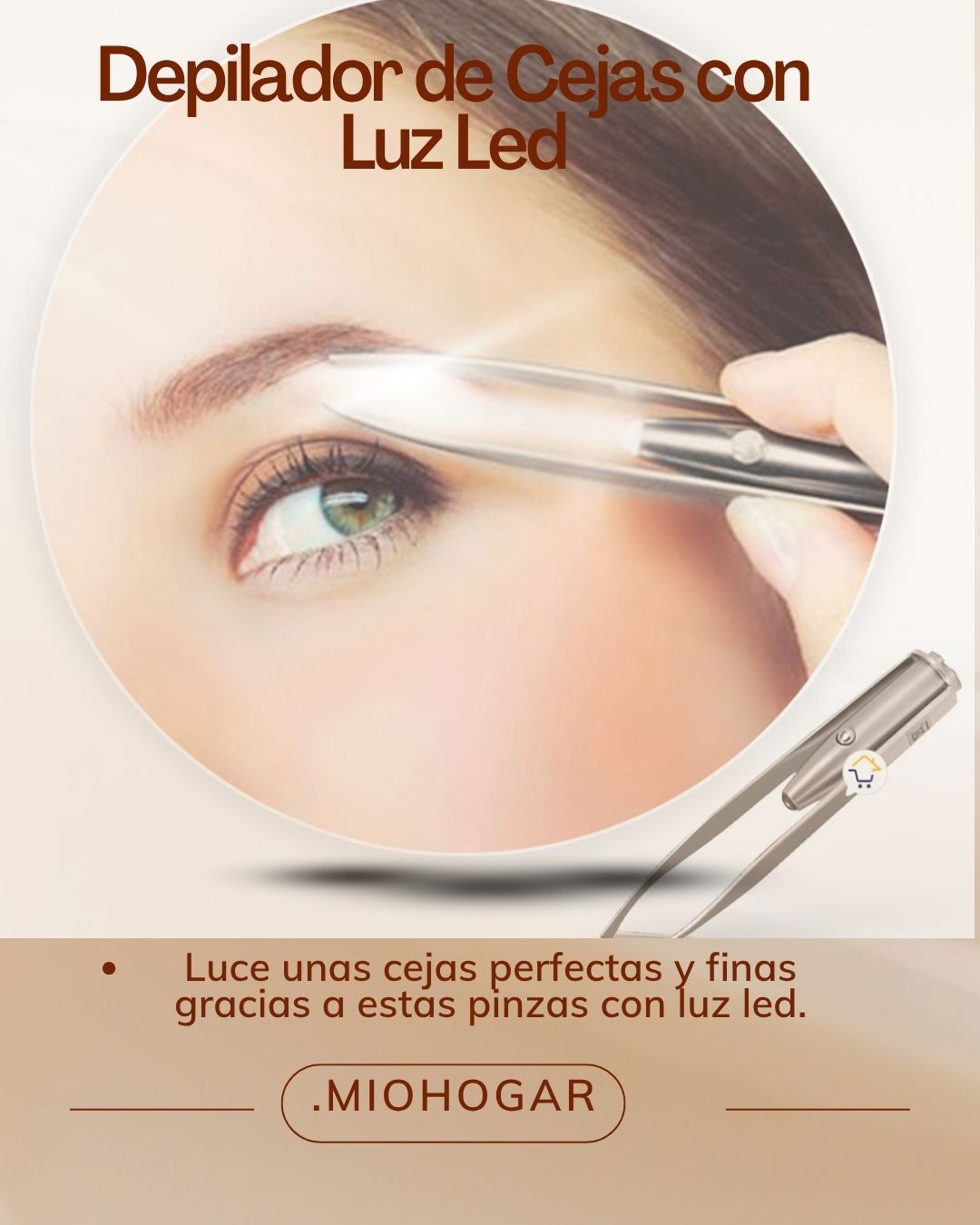 Pinzas LED de Precisión para Cejas – Retoques suaves en Cualquier Momento