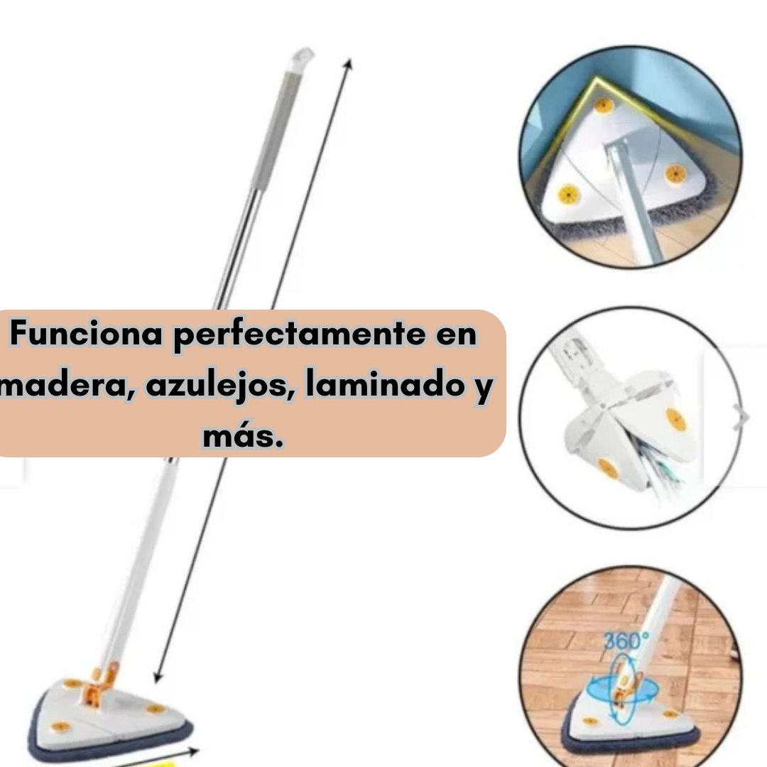 El Trapeador Escurridor Multifuncional con Rotación 360°