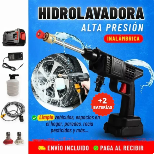 Hidrolavadora Recargable 48V con 2 Baterías AquaForce™