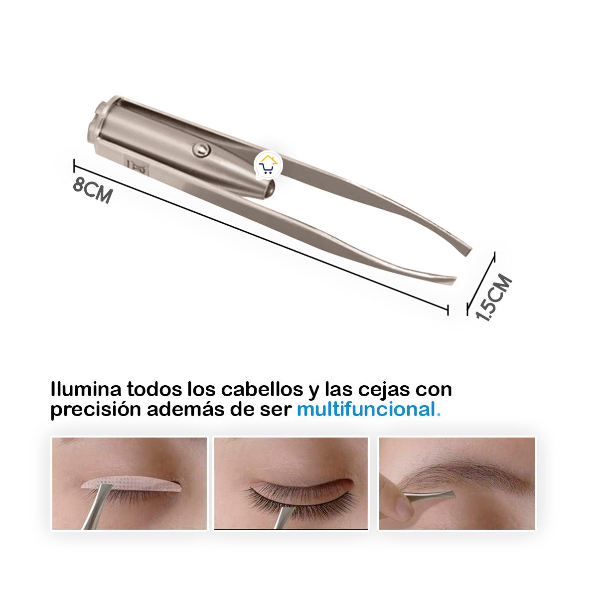 Pinzas LED de Precisión para Cejas – Retoques suaves en Cualquier Momento