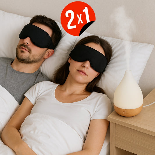 "Tu Ritual Perfecto para Dormir: Mascara con Bluetooth para cubrir los ojos + Humidificador 🌙💧 Relajacion Completa"