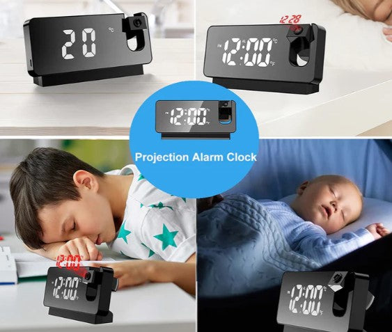El reloj despertador que proyecta la hora con luz LED, radio, usb y hace mucho más por TI