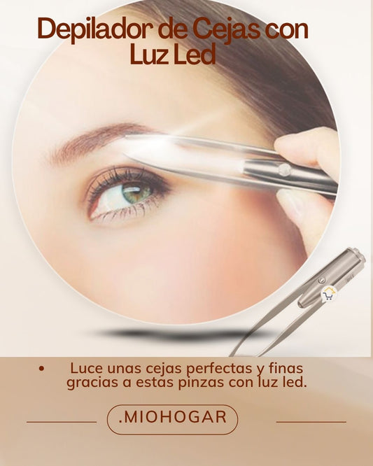 Pinzas LED de Precisión para Cejas – Retoques suaves en Cualquier Momento