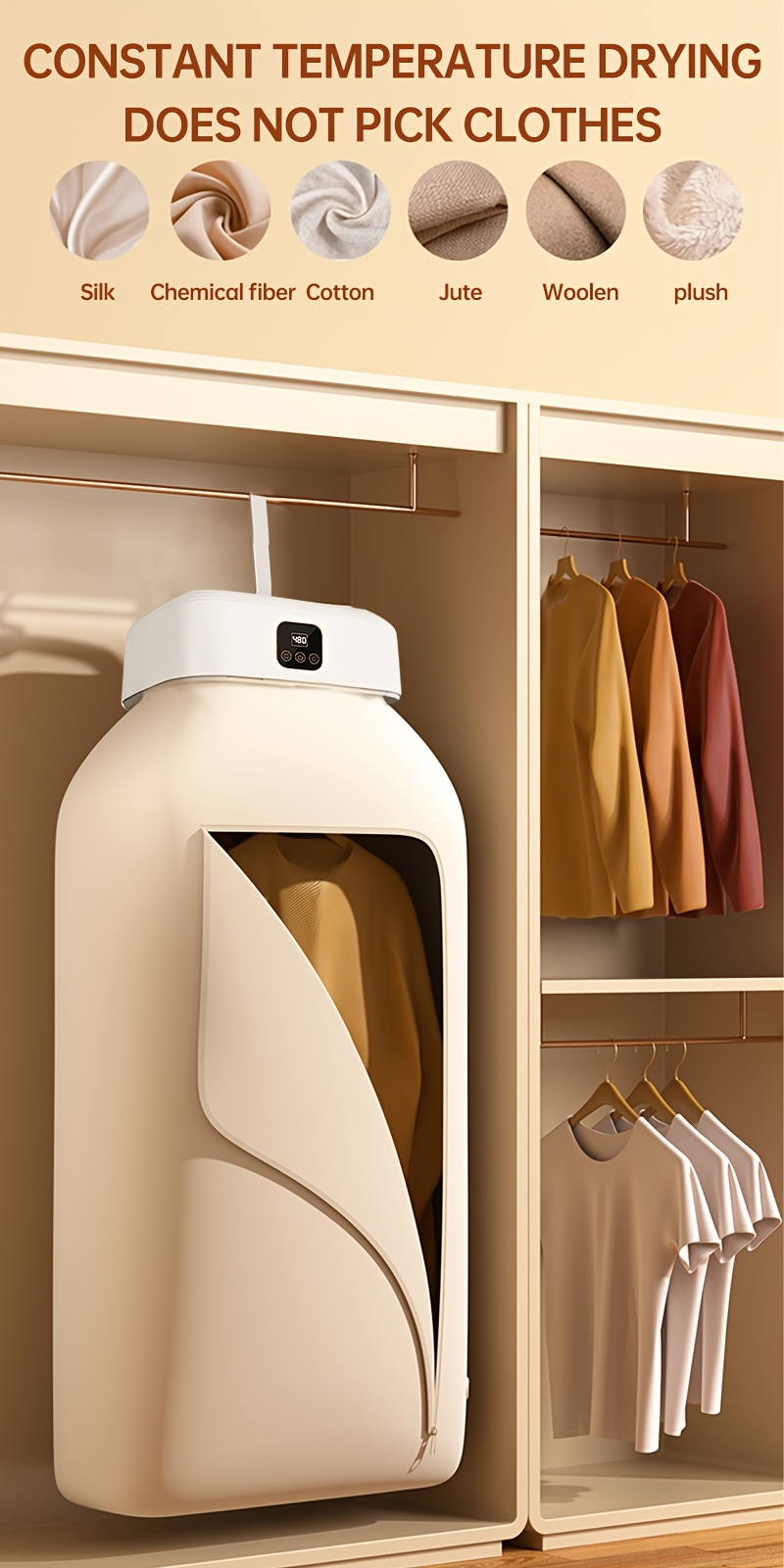 ¡Secado Rápido y Eficaz al Estilo Colombiano! Secadora Portátil con Tecnología UV para Ropa Perfecta.